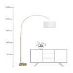 White-gold floor lamp (niels) intact