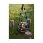 Outdoor fireplace with grill function greta (schou) intact