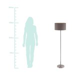 Silver floor lamp maserlo (eglo) intact