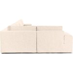 Large beige corner sofa (Russell) intact