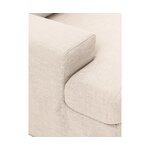 Large beige corner sofa (Russell) intact