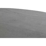 Black round solid wood dining table cleo (detail item) intact
