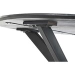 Black round solid wood dining table cleo (detail item) intact