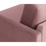 Mazs rozā dīvāns (fluente) neskarts