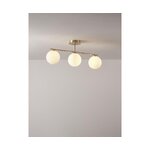 White and gold ceiling light (atlanta) intact