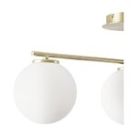 White and gold ceiling light (atlanta) intact