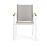 Садовый стул серо-белый камерон (бизотто) цел