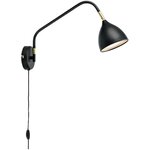 Black wall lamp valencia (markslöjd)
