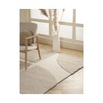 Light gray-beige fluffy carpet (jade) 300x400