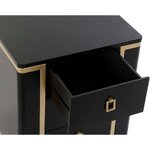Black design nightstand granikos (detail item) intact