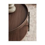 Brown round coffee table (valentina)