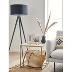 Black flower vase lightwood (kersten)