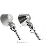 Sudraba dizaina galda lampa ar tolomeo (artemis) skaistuma defektu