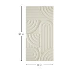 Beige koristeellinen seinäkoristelu (massimo), jossa kauneusvirhe