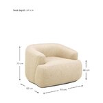 Beige armchair (sofia) intact