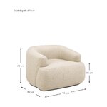 Beige armchair (sofia) intact