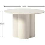 Белый круглый обеденный стол (пружина) цел