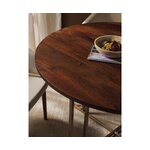 Brown-gold round dining table (luca) intact