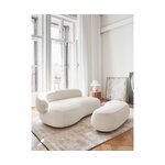 Cream design sofa (alba) with a beauty flaw.