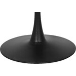 Black round dining table (yahweh) intact
