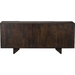 Tummanruskea mangopuinen design lipasto (louis) 177cm, jossa virheitä