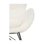 White and black rocking chair (wing) intact