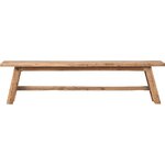 Solid wood bench (lawas) intact