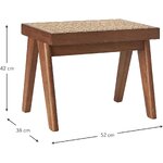 Solid wood bench (inside) intact