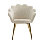 Šviesiai pilkai aukso spalvos dizaino kėdė Katja (skyport) nepažeista
