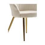 Šviesiai pilkai aukso spalvos dizaino kėdė Katja (skyport) nepažeista