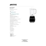 Blenderis 50. gadu retro stila (smeg) neskarts