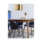 Dark brown solid wood dining table oscar (anderson) 180x90 with blemishes.