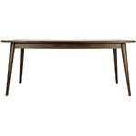 Dark brown solid wood dining table oscar (anderson) 180x90 with blemishes.