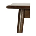 Dark brown solid wood dining table oscar (anderson) 180x90 with blemishes.