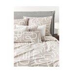 Beige-white pattern cotton pillowcase (malu) 40x80 whole
