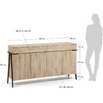Design solid wood cabinet with enso (la forma) beauty flaw