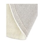 Vaalean beige villainen pyöreä matto (jadie)d=250 kokonaisena