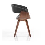 Brown-black design chair visby (tomasucci) intact