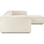 Bright large modular sofa with ottoman (Lennon) 327cm with beauty defect