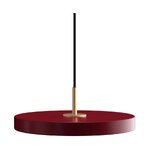 Raudono dizaino LED pakabukas asteria (vaizdas)