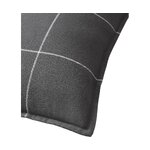 Juodas dryžuotas medvilninis pagalvės užvalkalas (noelle) 80x80 visas