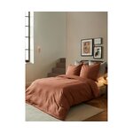 Matt red duvet cover (nature) 140x200 intact