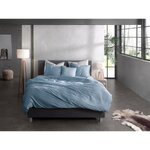 Gray satin bedding set 2-piece satinado (hnl living) intact