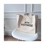 Kokvilnas iepirkumu maisiņš bon voyage (buchstabenkult) neskarts