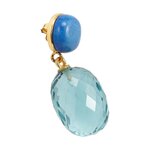 Light blue earrings dallas (gemshine) intact
