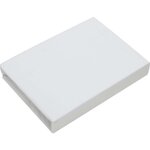 Light gray cotton bed sheet with elastic easy stretch (kneer) 160x200 whole