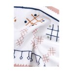 White embroidered cotton bedding set 2-piece (inda) intact