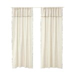 Translucent linen curtain 2 pcs (eleonara) 145x260 intact