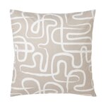 Gray-white patterned cotton pillowcase (malu) 80x80 whole