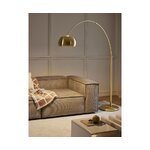 Golden design floor lamp (bowie) with a beauty flaw